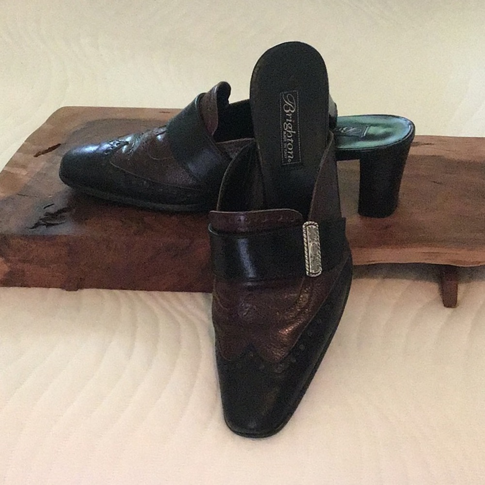 Brighton mules/slides/heels size 9